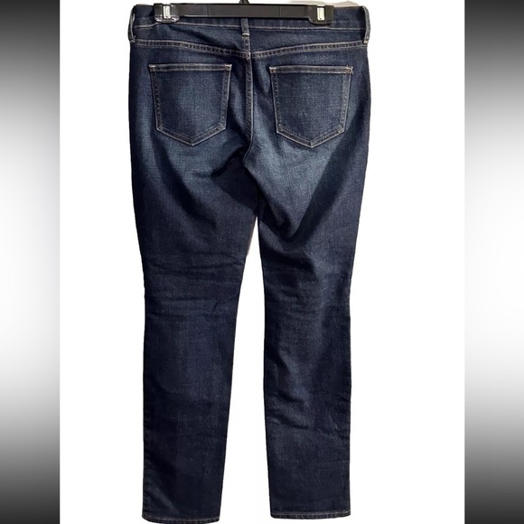 Old Navy Size 4 Short THE DIVA SKINNY JEANS Dark Wash Low Cut Blue EUC - Picture 2 of 6